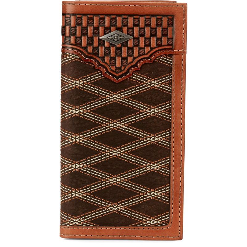 Justin | Men's Rodeo Wallet-Brown - Click Image to Close