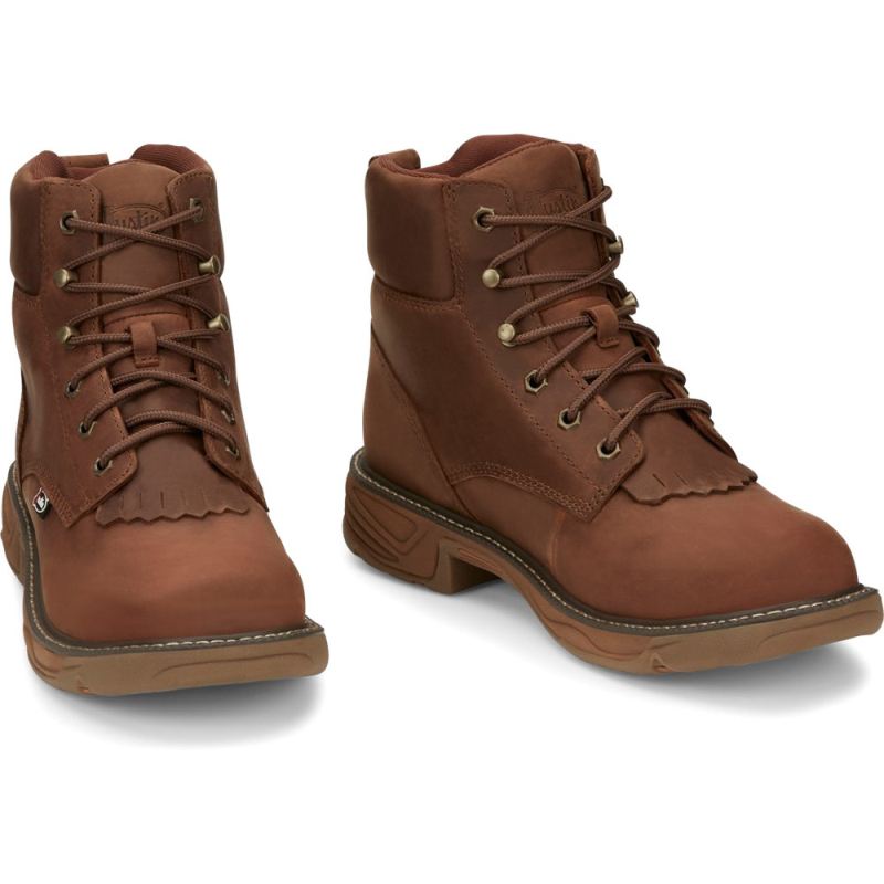 Justin | Men's Rush Barley Brown - Click Image to Close