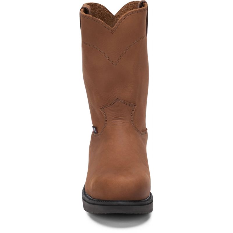 Justin | Men's Cargo Steel Toe Caramel Brown