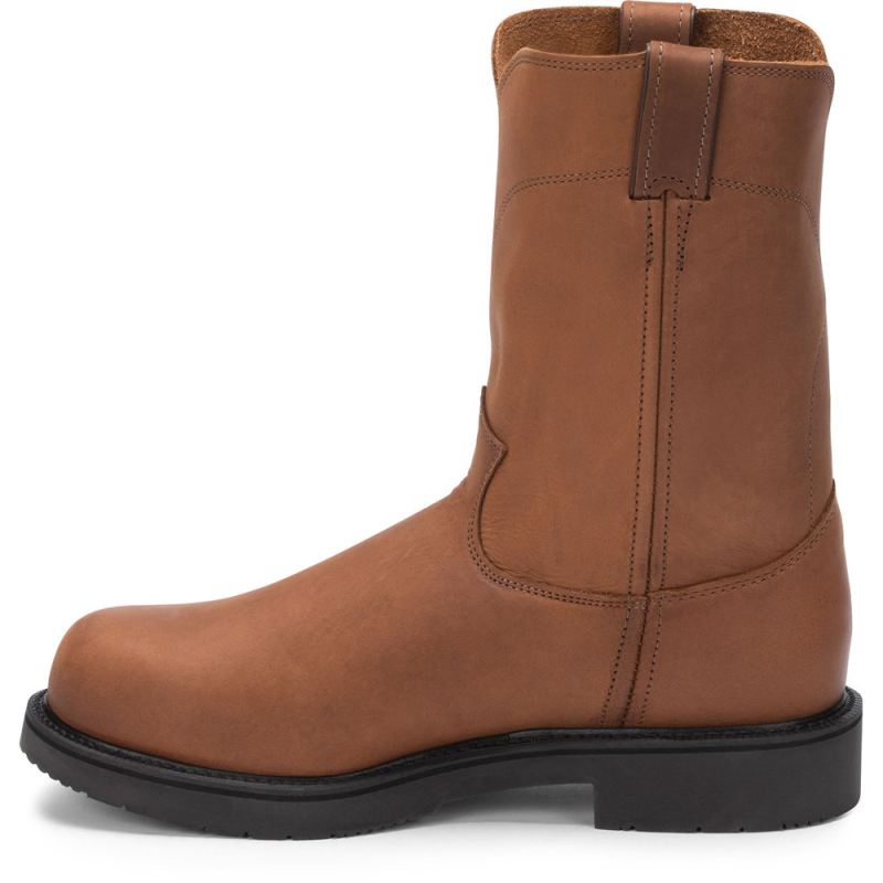 Justin | Men's Cargo Steel Toe Caramel Brown