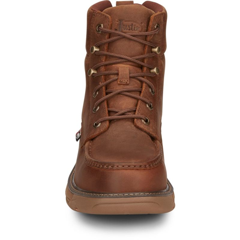 Justin | Men's Rush Nano Comp Toe Brown