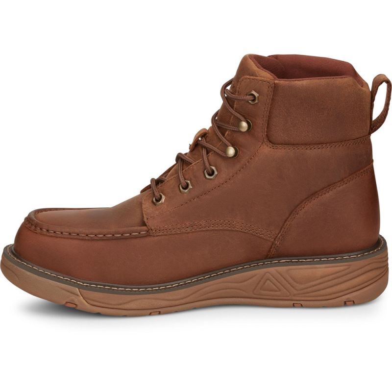 Justin | Men's Rush Nano Comp Toe Brown