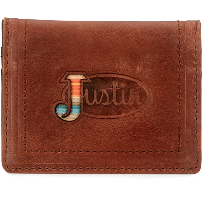 Justin | Men's Front Pocket Card Wallet-Brown