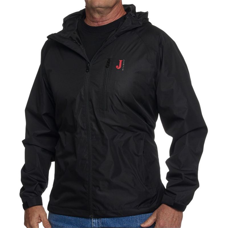 Justin | Men's Rain Jacket-Black - Click Image to Close