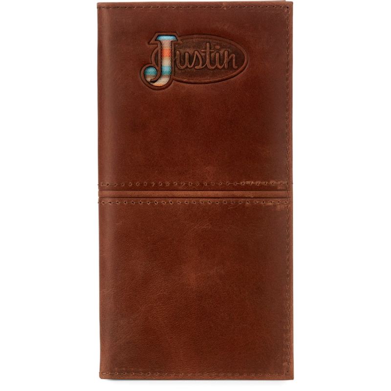 Justin | Men's Rodeo Wallet-Brown - Click Image to Close