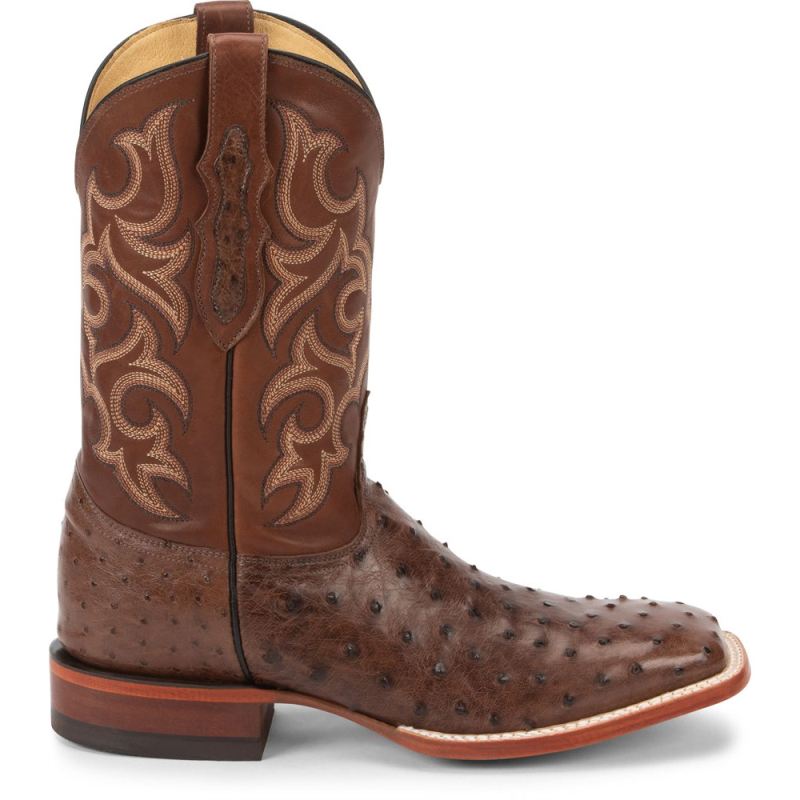 Justin | Men's Truman Full Quill Brown