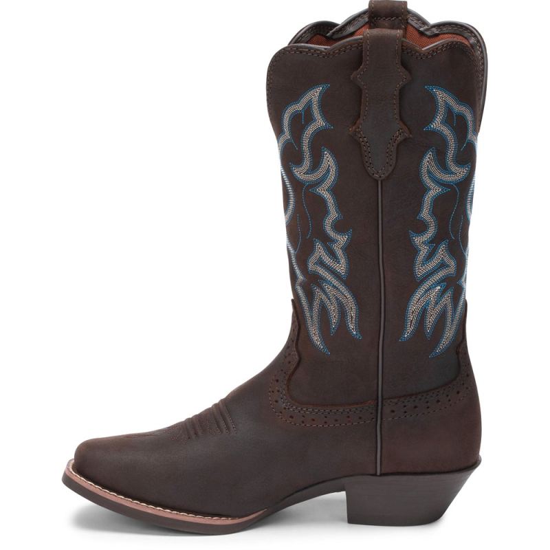 Justin | Women's Brandy Dark Brown