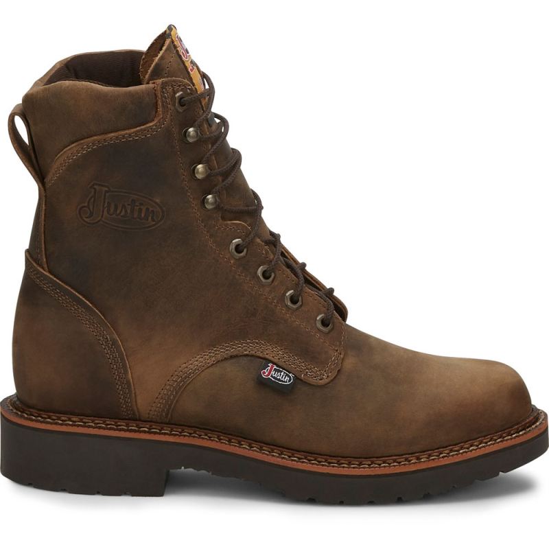 Justin | Men's 8" Blueprint Tan Gaucho