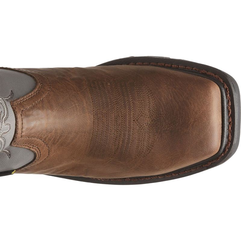 Justin | Men's Tanker Steel Toe Timber Brown