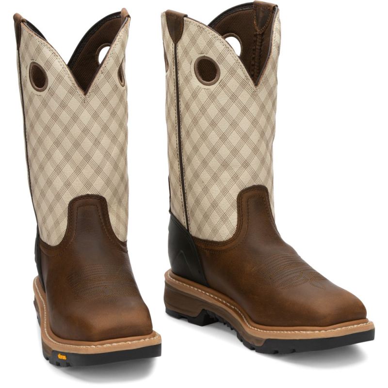 Justin | Men's Roughneck Brown - Click Image to Close