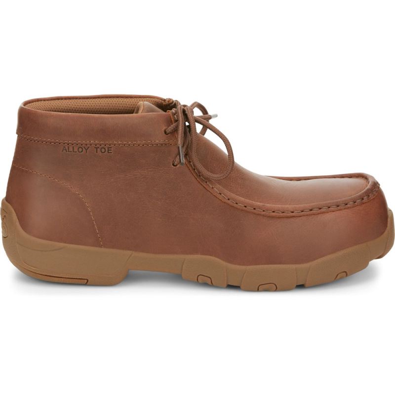 Justin | Men's Cappie Aluminum Toe Brown