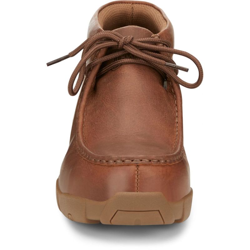 Justin | Men's Cappie Aluminum Toe Brown