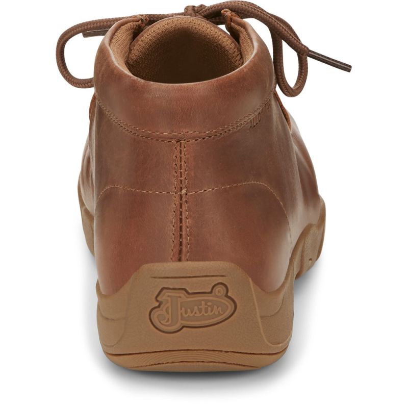 Justin | Men's Cappie Aluminum Toe Brown