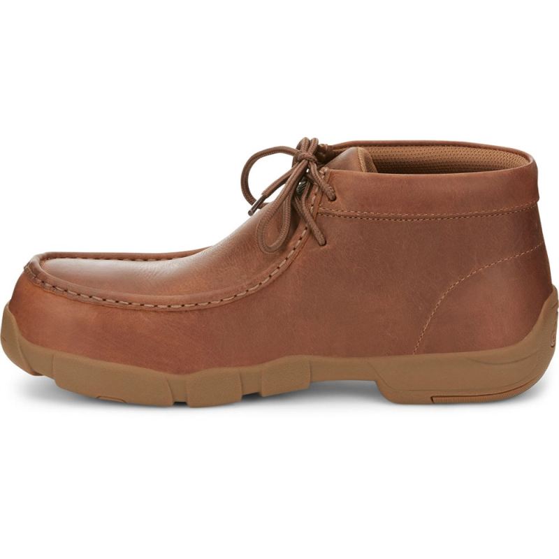 Justin | Men's Cappie Aluminum Toe Brown