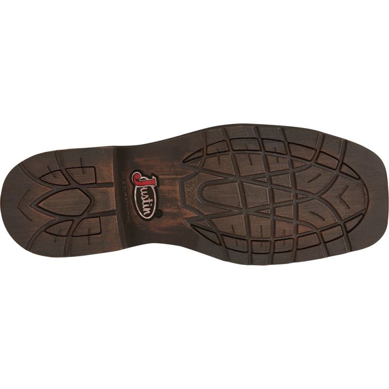 Justin | Men's Amarillo Steel Toe Aged Brown