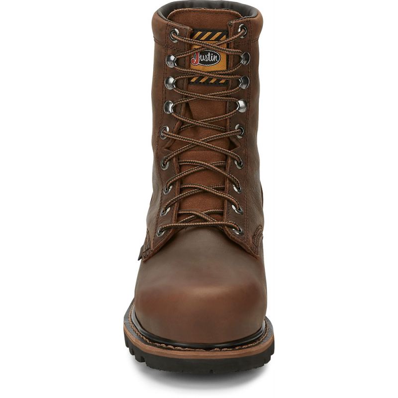 Justin | Men's Pulley Comp Toe Brown