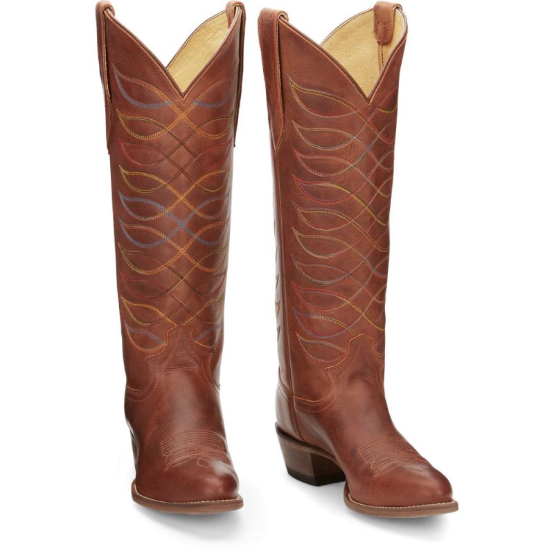 Justin | Women's Whitley Rustic Amber - Click Image to Close