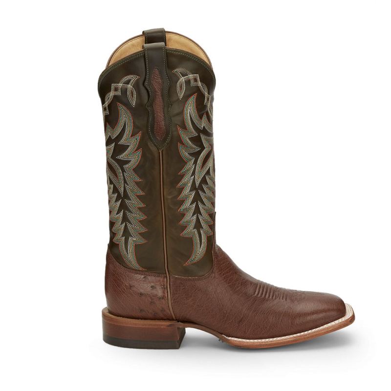 Justin | Men's Pascoe Smooth Ostrich Kango Cowboy