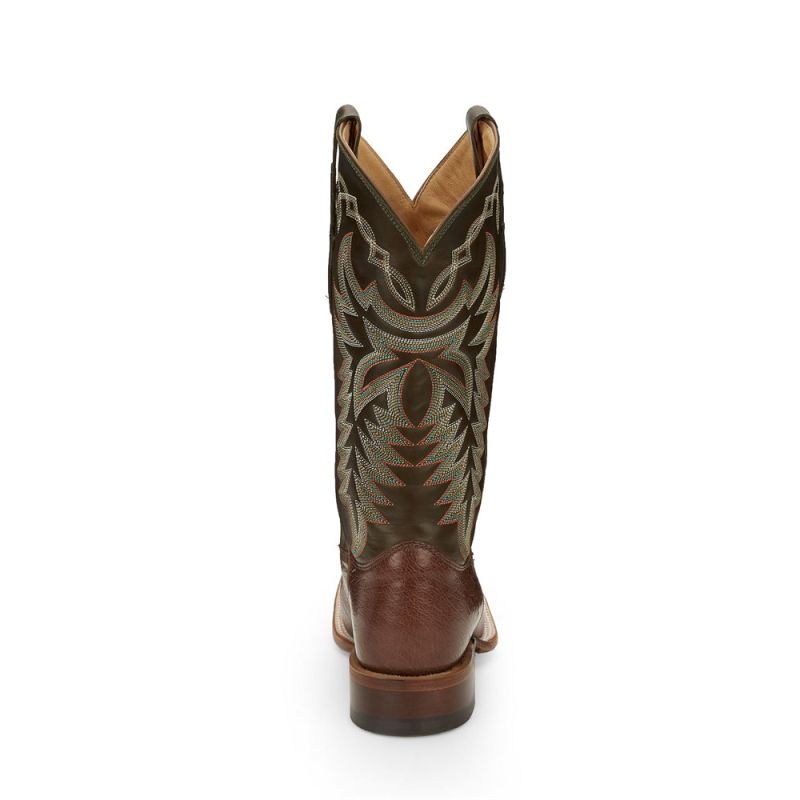 Justin | Men's Pascoe Smooth Ostrich Kango Cowboy