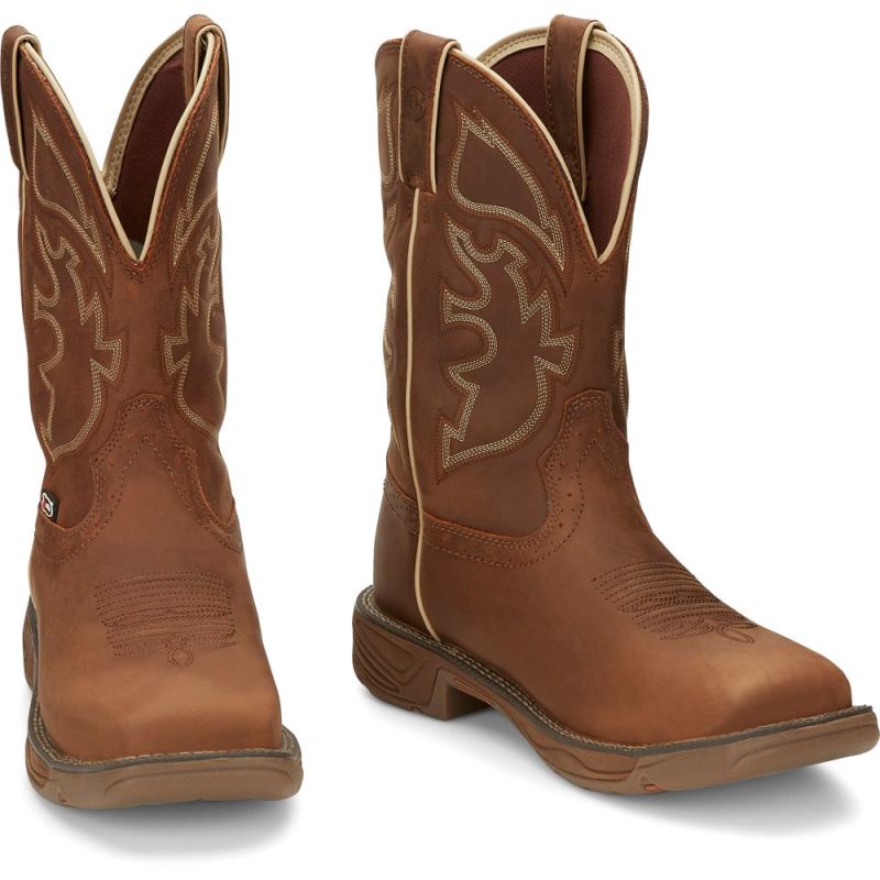 Justin | Men's Rush Saddle Tan - Click Image to Close