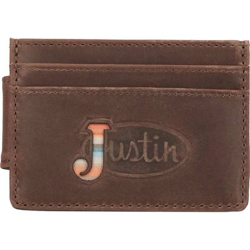 Justin | Men's Card Wallet-Brown