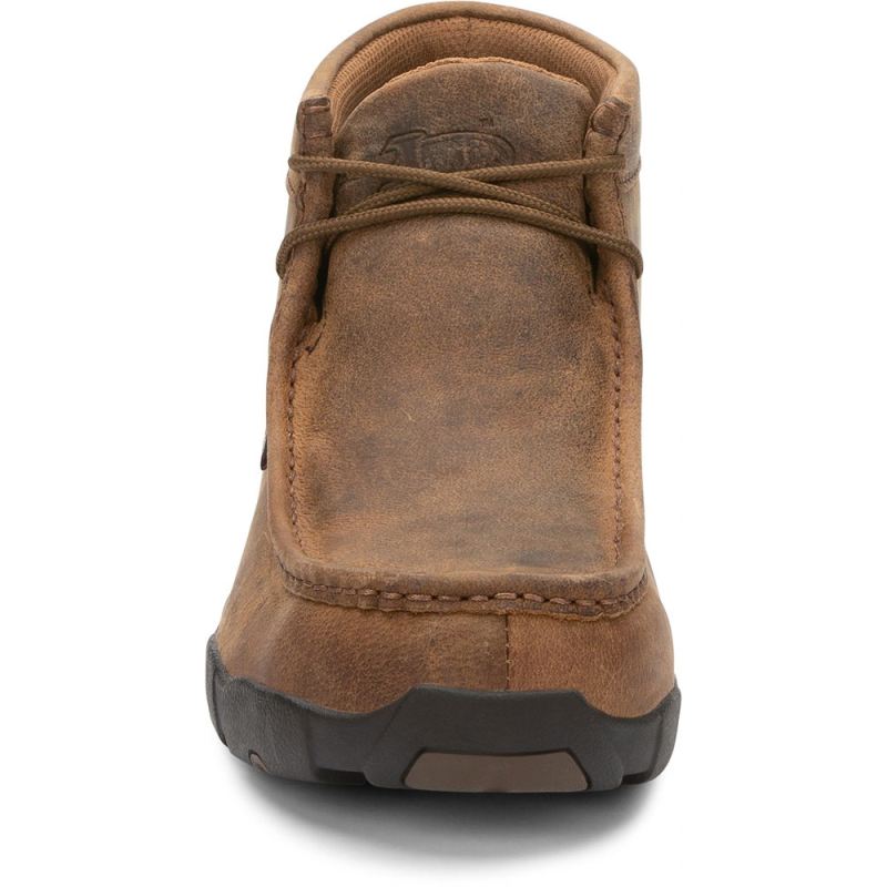 Justin | Men's Cappie Steel Toe Brown