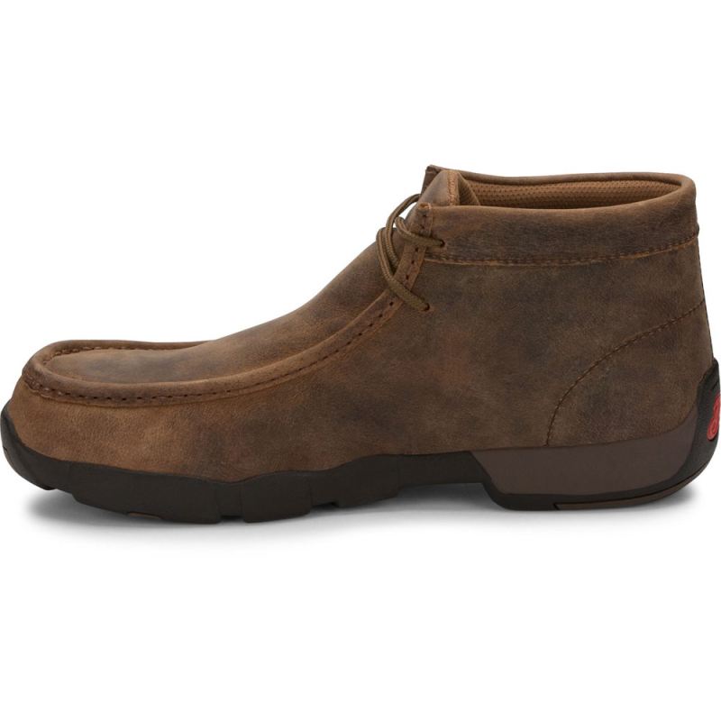 Justin | Men's Cappie Steel Toe Brown