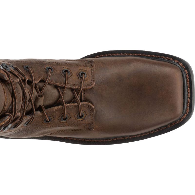 Justin | Men's Pipefitter Steel Toe Chocolate Brown