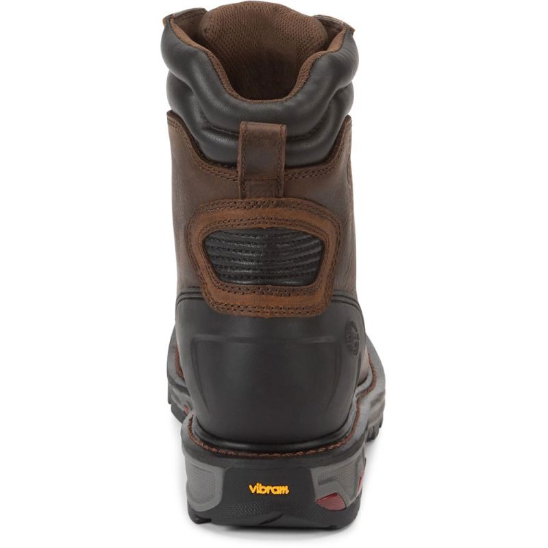 Justin | Men's Pipefitter Steel Toe Chocolate Brown