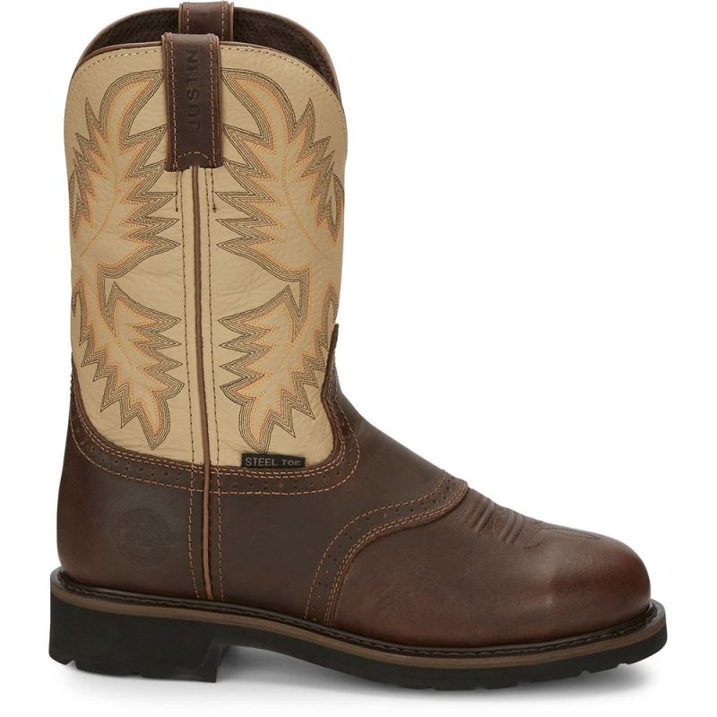 Justin | Men's Superintendent Steel Toe Golden Brown