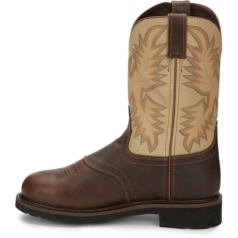 Justin | Men's Superintendent Steel Toe Golden Brown