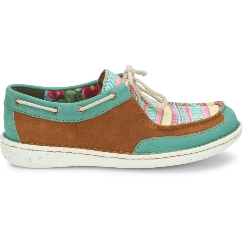 Justin | Women's Boatie Turquoise