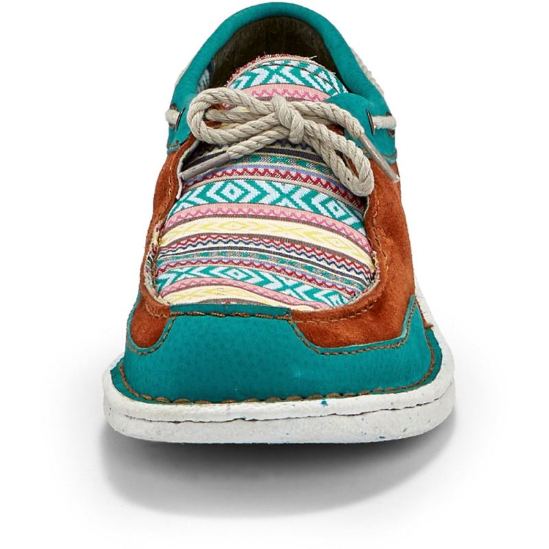 Justin | Women's Boatie Turquoise