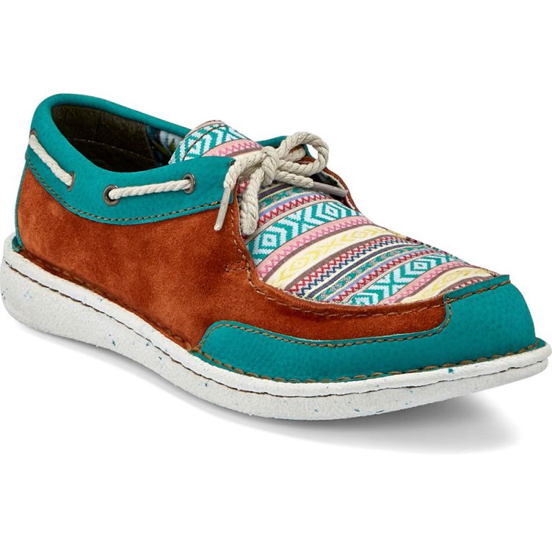 Justin | Women's Boatie Turquoise