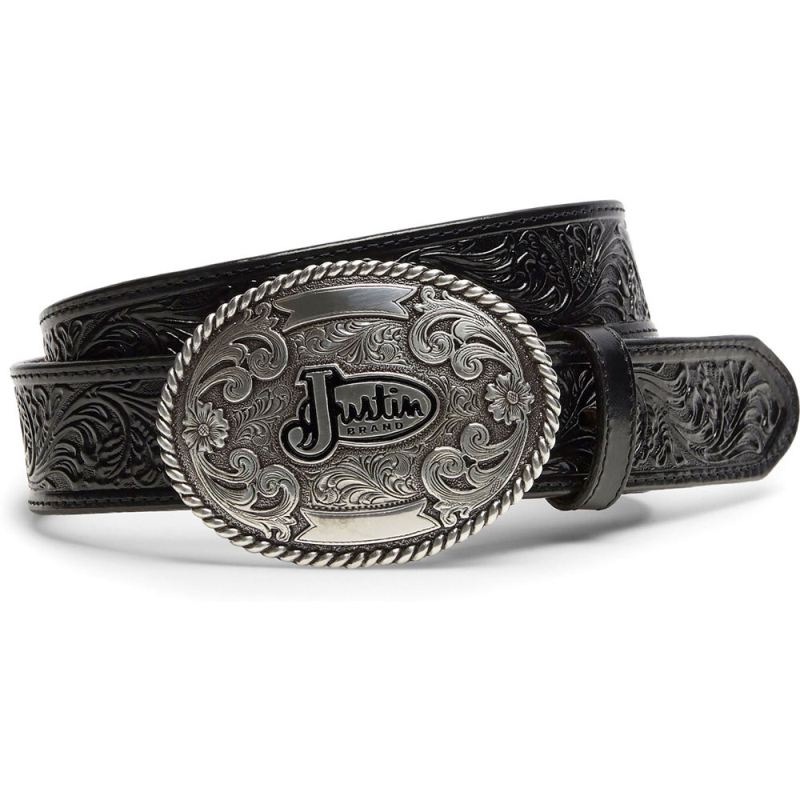 Justin | Men's Black Justin | Men's Trophy Belt Black - Click Image to Close