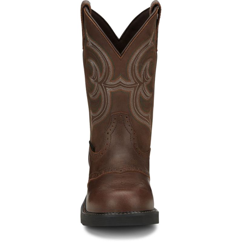 Justin | Women's Wanette Steel Toe Aged Bark