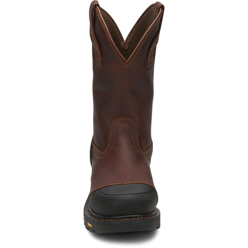 Justin | Men's Warhawk Nano Comp Toe Chestnut