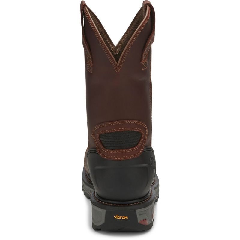 Justin | Men's Warhawk Nano Comp Toe Chestnut