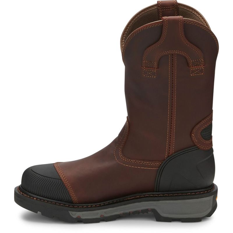 Justin | Men's Warhawk Nano Comp Toe Chestnut