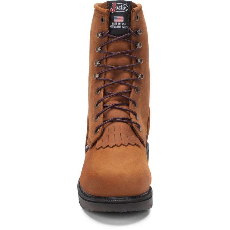 Justin | Men's Cargo Steel Toe Chestnut Brown