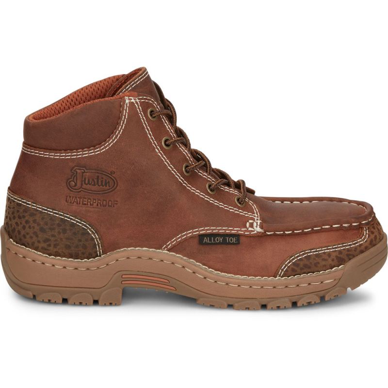 Justin | Men's Corbett Alloy Toe Barley Brown