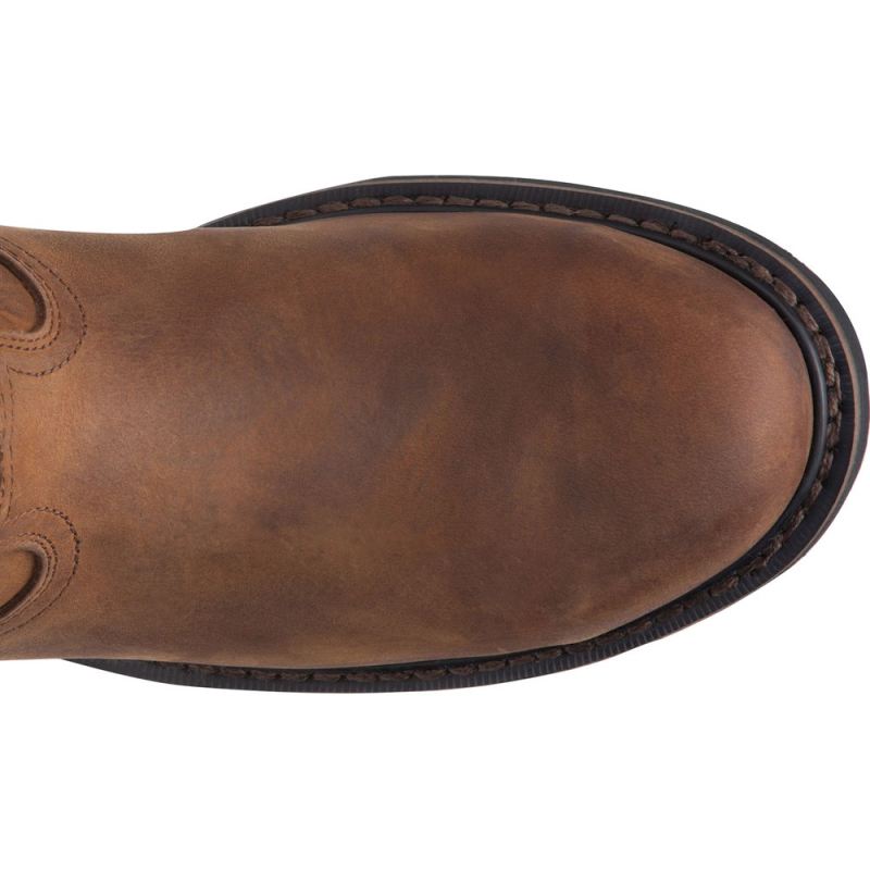 Justin | Men's Drywall Pull On Steel Toe Whiskey Brown