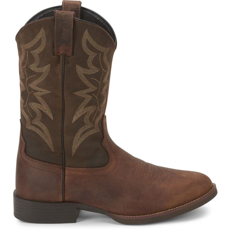 Justin | Men's Buster Distressed Brown