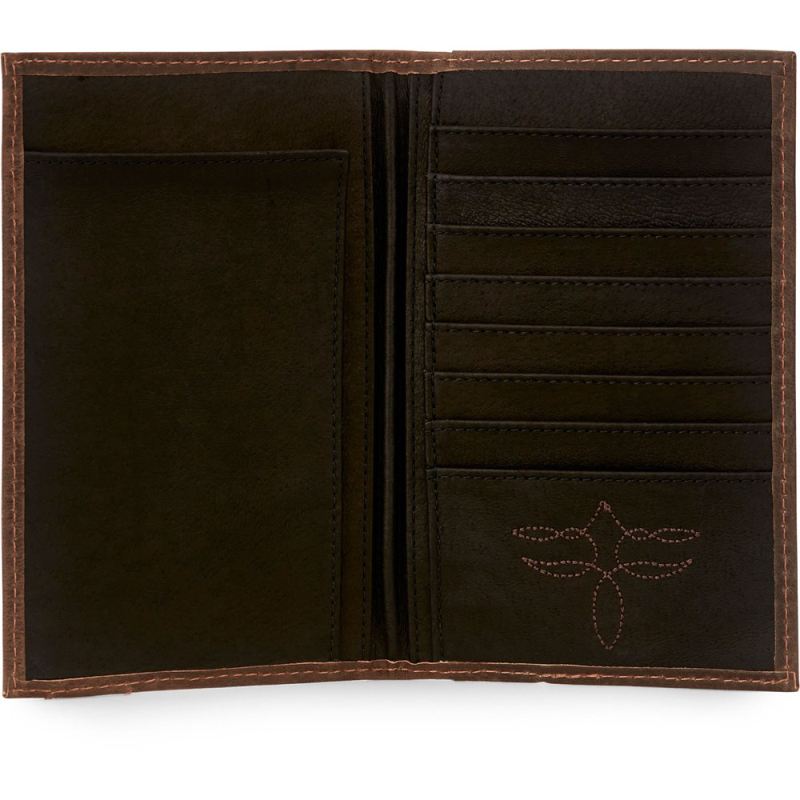 Justin | Men's Low Profile Rodeo Wallet-Brown