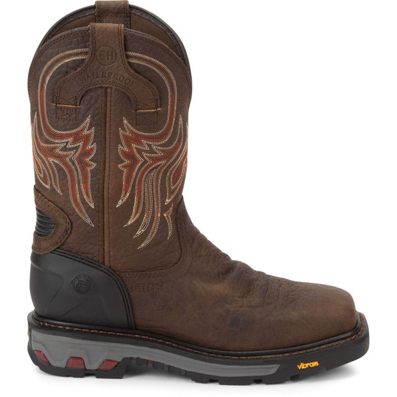 Justin | Men's Driscoll Steel Toe Pecan Brown