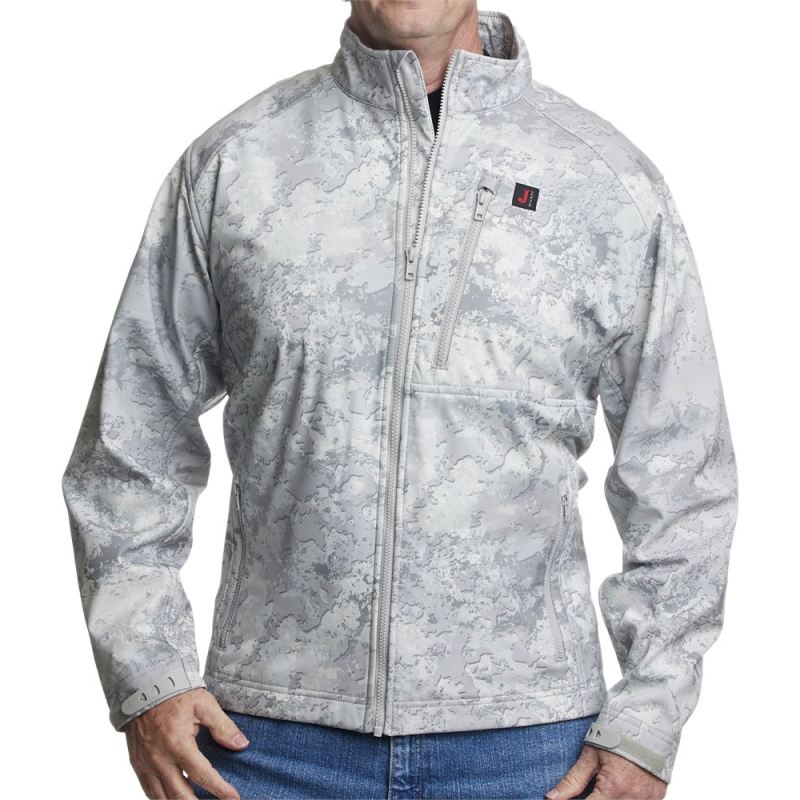 Justin | Men's Wind/Water Resisting Jacket-Snow Camo - Click Image to Close