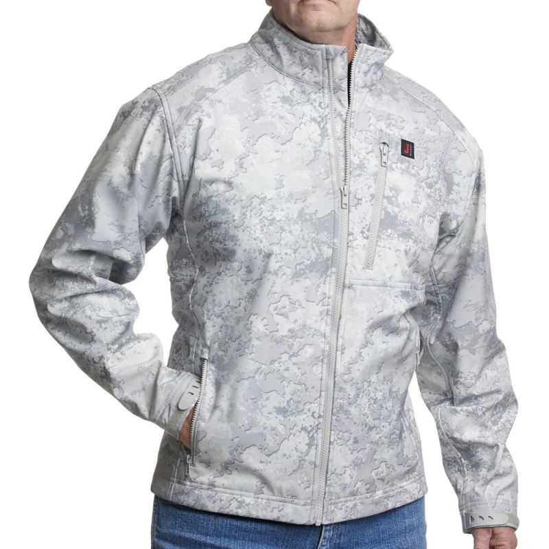 Justin | Men's Wind/Water Resisting Jacket-Snow Camo