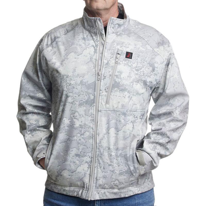 Justin | Men's Wind/Water Resisting Jacket-Snow Camo