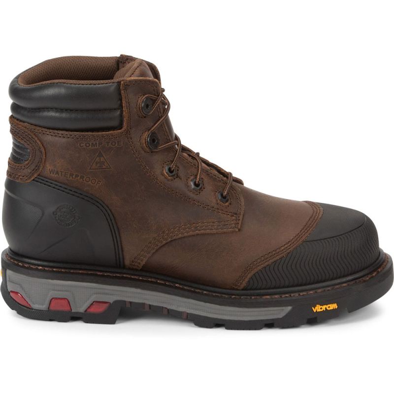 Justin | Men's Warhawk Nano Comp Toe Whiskey Brown