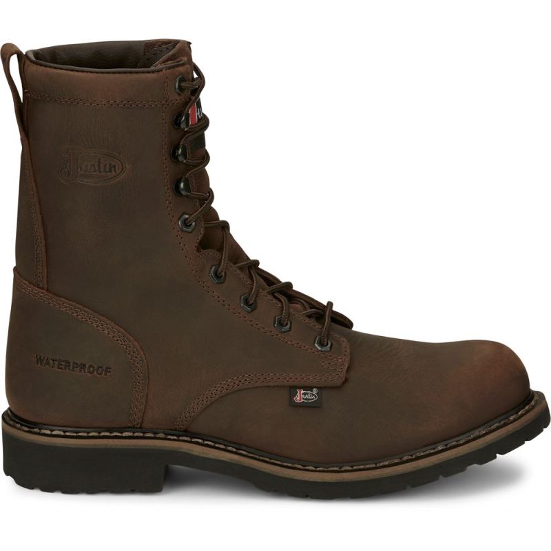 Justin | Men's Drywall Steel Toe Brown